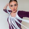 Camiseta flamenca con flecos