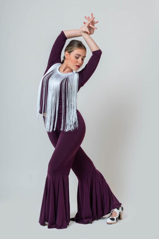 Camiseta flamenca con flecos