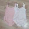 Maillot ballet rosa/ blanco para niña