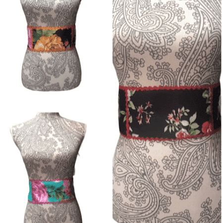 Fajín para flamenca de flores