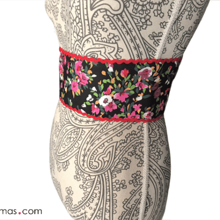 Cinturón para flamenca flores