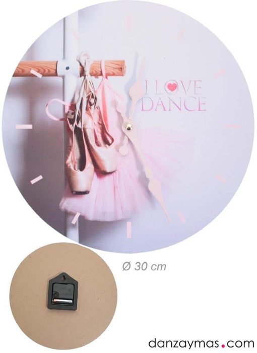 Reloj de pared ballet