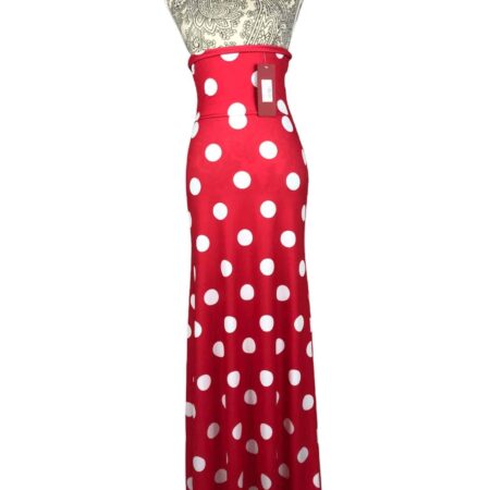 Falda flamenca roja con lunares