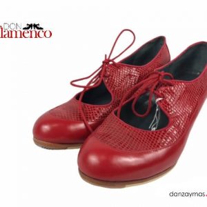 Zapatos de flamenca rojos profesionales MarÃ­a