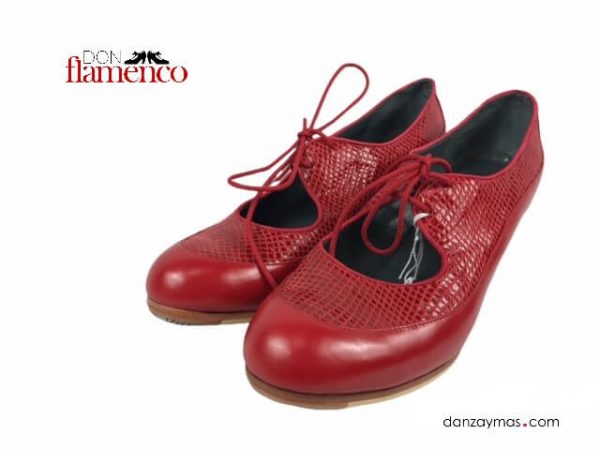 Zapatos de flamenca rojos profesionales María