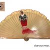 Abanico con flamenca pintada