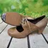 Zapatos de flamenca con cordón
