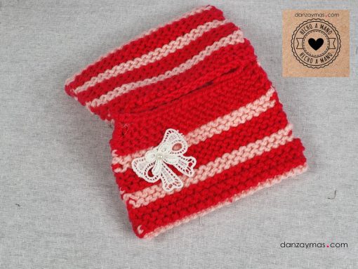 Fundas para castañuelas de lana a colores