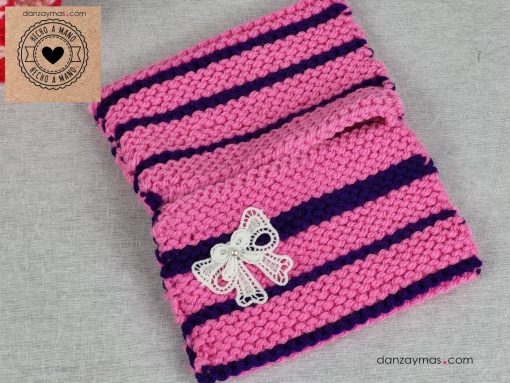 Fundas para castañuelas de lana a colores