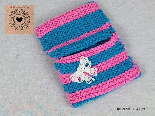 Fundas para castañuelas de lana a colores