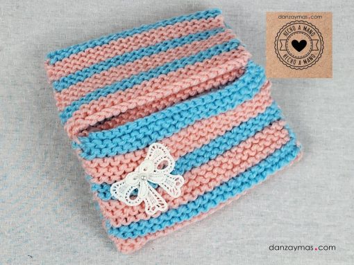 Fundas para castañuelas de lana a colores