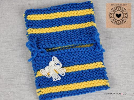 Fundas para castañuelas de lana a colores