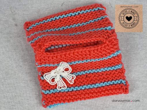 Fundas para castañuelas de lana a colores