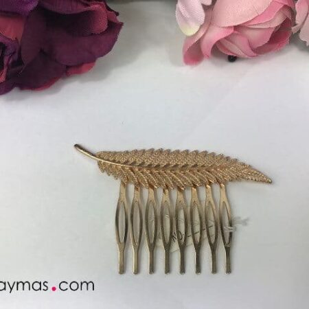 Peinecillo flamenco hoja dorada