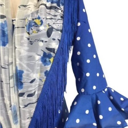 Mantoncillo flores azules