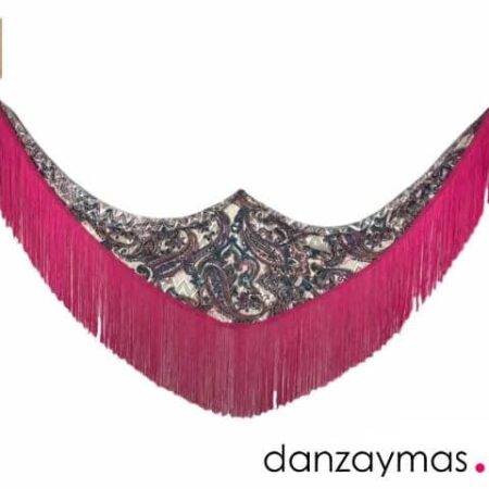 Mantoncillo de flamenca con flecos