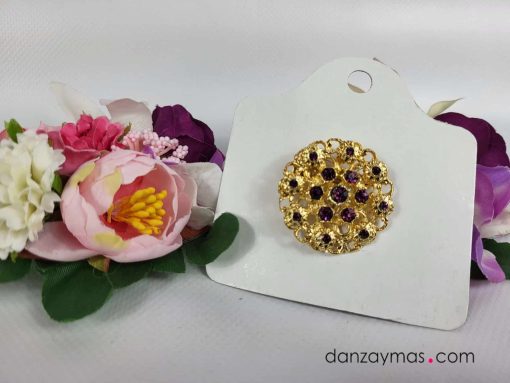Broche redondo señora