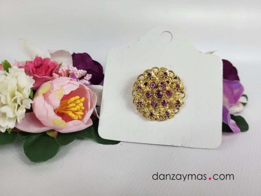 Broche redondo señora