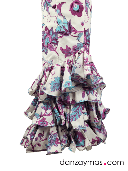 Traje de flamenca lilas