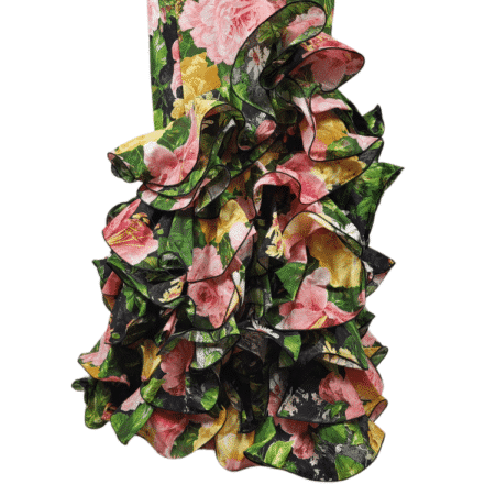 Traje de flamenca con flores