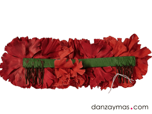 Tiara flamenca de claveles grande 1654 - Imagen 5