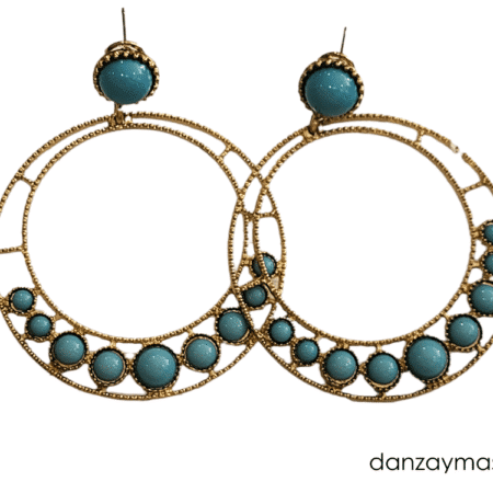 Pendientes de flamenca en aro
