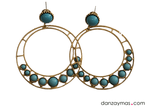 Pendientes de flamenca en aro