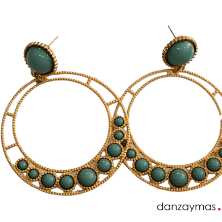 Pendientes de flamenca en aro