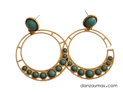 Pendientes de flamenca en aro