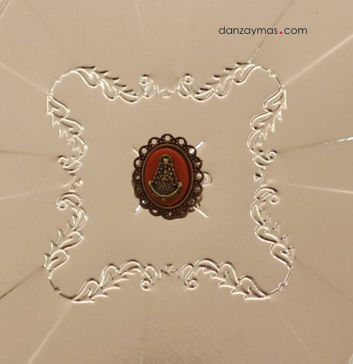 Broche tamaño pin con Virgen
