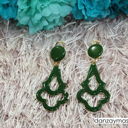 Pendientes de flamenca esmaltados