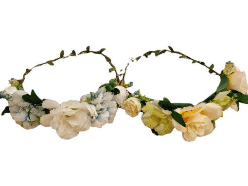 Tiara con flores silvestres