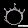 Corona de reina plateada