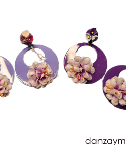 Aros de flamenca lilas