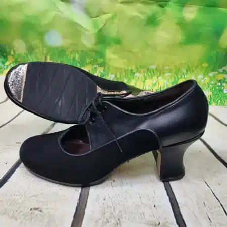 Zapatos de flamenca profesional ante