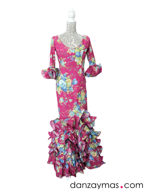 Traje de flamenca colorido talla 42 1730