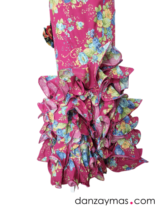 Traje de flamenca colorido