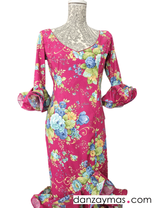 Traje de flamenca colorido