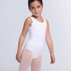 Maillot ballet blanco poliamida