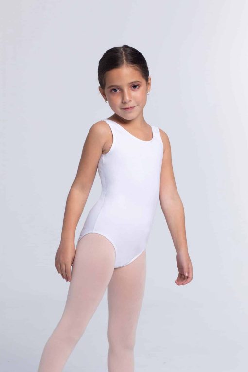 Maillot ballet blanco poliamida