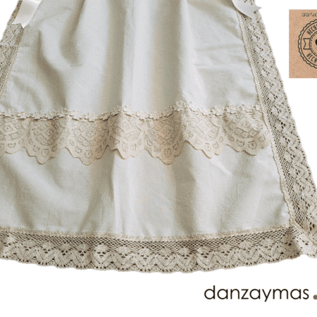 Delantal señora traje regional lienzo