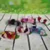 Flores en peineta mediana