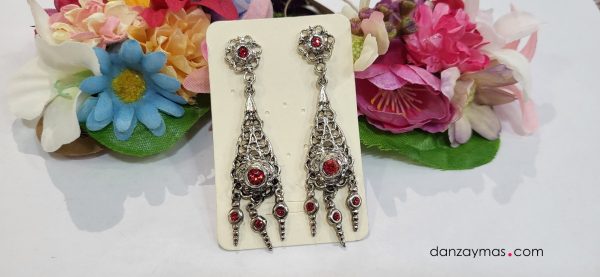 Pendientes plata vieja señora