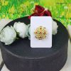 Broche dorado forma de flor