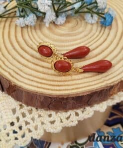 Pendientes calabaza dorados