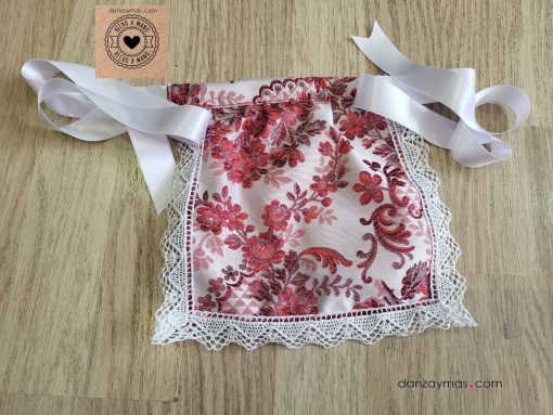 Delantal traje regional brocado niña