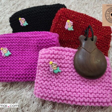 Fundas para castañuelas lana Sirenita