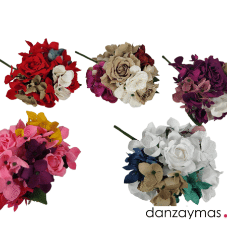 Ramillete de hortensias para flamencas