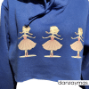 Sudadera corta con bailarinas