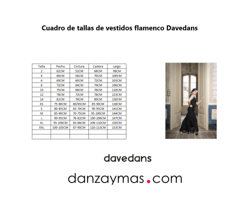 Vestido de flamenca rojo elástico 4105 - Imagen 4